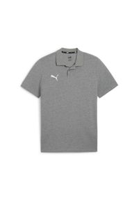 Polo Puma Teamgoal Casuals. Typ kołnierza: polo. Kolor: szary. Materiał: bawełna. Sport: piłka nożna #1