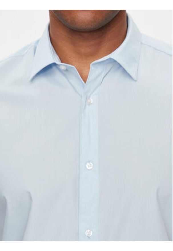 Jack & Jones - Jack&Jones Koszula Joe 12195062 Błękitny Slim Fit. Kolor: niebieski. Materiał: bawełna, syntetyk