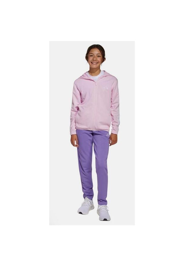Adidas - Dres Essentials Rozmiar 13-14 L Różowy - JN6482. Okazja: na uczelnię. Kolor: różowy. Materiał: dresówka. Styl: sportowy, młodzieżowy