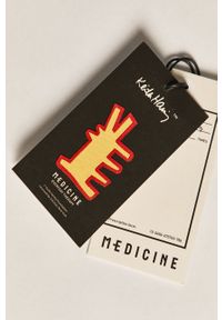medicine - Medicine - Longsleeve by Keith Haring. Okazja: na co dzień. Kolor: czarny. Materiał: bawełna, dzianina. Wzór: nadruk, kolorowy. Sezon: lato. Styl: casual, street #3