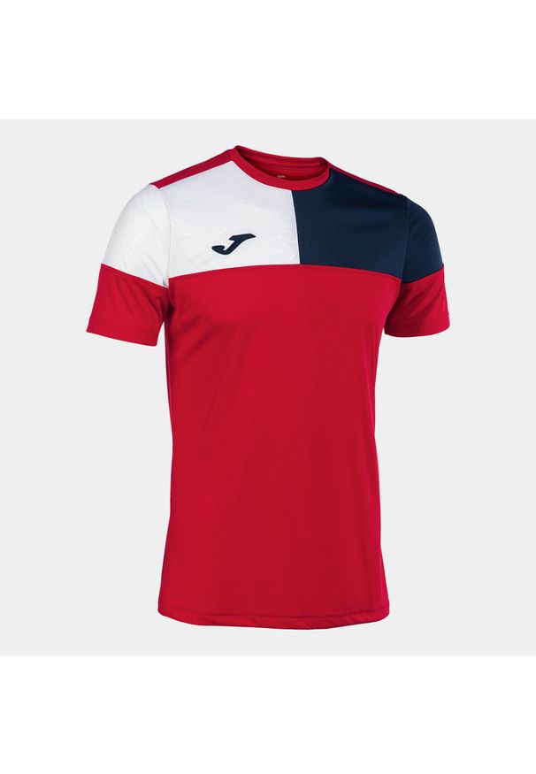 Koszulka Joma Crew 3XS – Czerwona/Navy/Biała. Kolor: czerwony, niebieski, biały, wielokolorowy. Materiał: poliester. Sport: fitness, piłka nożna