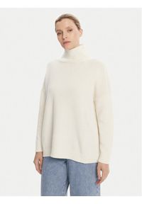 Weekend Max Mara Golf Borgia 2525366112 Écru Relaxed Fit. Typ kołnierza: golf. Materiał: wełna #1