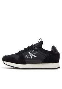 Calvin Klein Jeans Sneakersy Runner Sock Laceup Ny-Lth W YW0YW00840 Czarny. Kolor: czarny. Materiał: zamsz, skóra #5