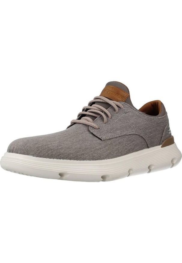 skechers - Kapcie SKECHERS GARZA - ROUND Szary. Kolor: szary. Materiał: tkanina