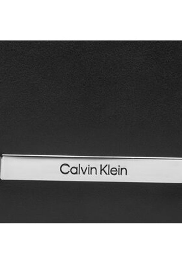 Calvin Klein Mały Portfel Damski K60K612206 Czarny. Kolor: czarny. Materiał: skóra