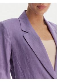 Marella Marynarka Vincita 2615041012 Fioletowy Regular Fit. Kolor: fioletowy. Materiał: len #4