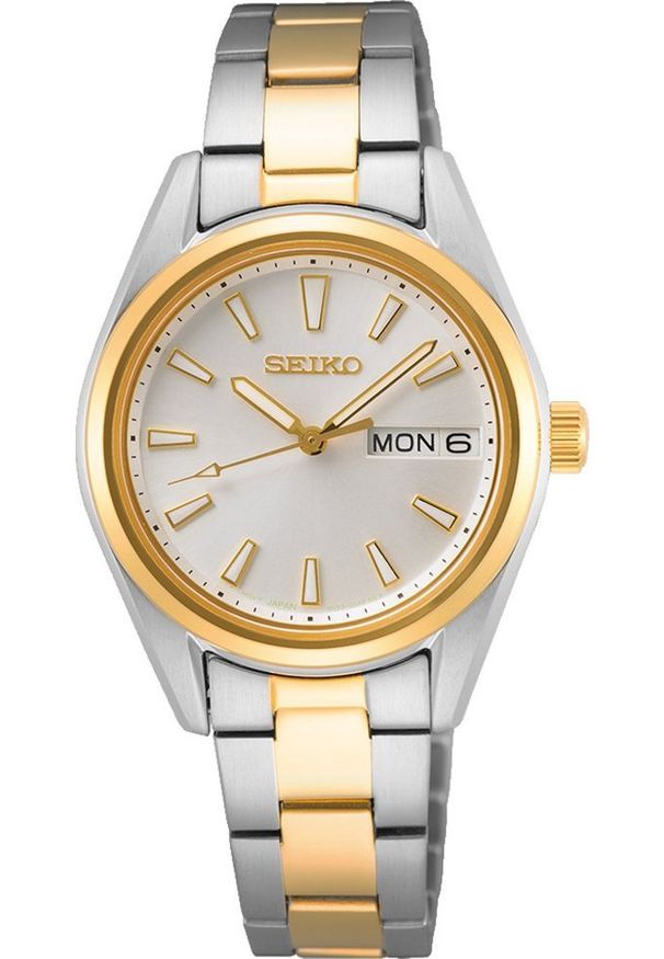 Zegarek Seiko Zegarek damski Seiko SUR454P1 srebrny. Kolor: srebrny