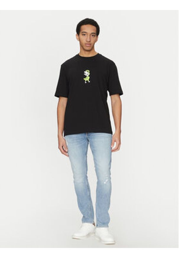 Hugo - HUGO T-Shirt Nutongo 50533391 Czarny Regular Fit. Kolor: czarny. Materiał: bawełna