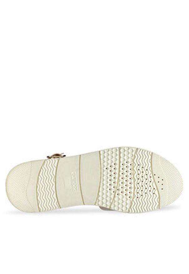 Geox Sandały D Dandra D55NNB 0AJ22 C2LH6 Złoty. Kolor: złoty. Materiał: zamsz, skóra