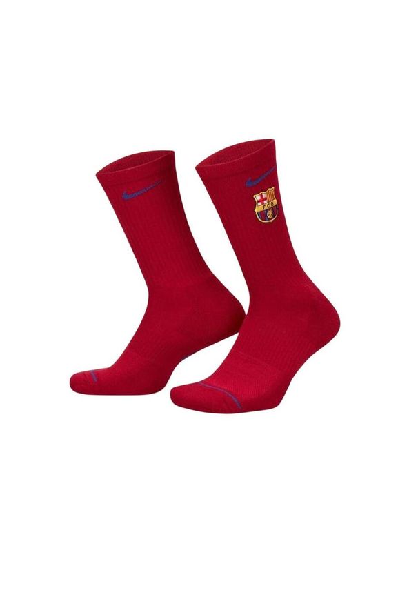 Nike - Skarpety Unisex Dla Dorosłych FC Barcelona (zestaw 3 Sztuk). Kolor: czerwony, biały, wielokolorowy, czarny. Sport: turystyka piesza