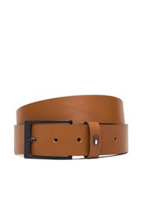TOMMY HILFIGER - Tommy Hilfiger Pasek Męski Layton 3.5 Ext AM0AM13016 Brązowy. Kolor: brązowy. Materiał: skóra #1