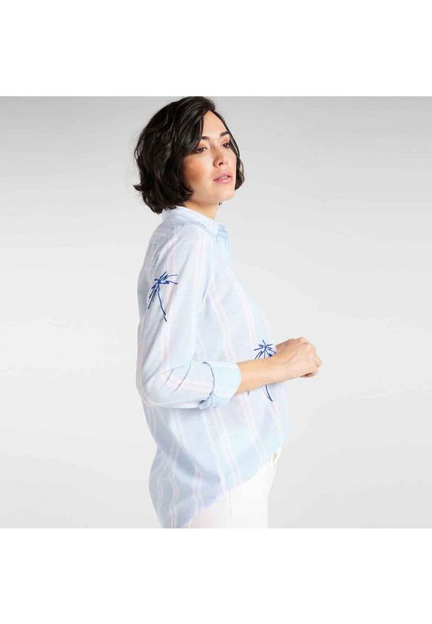 Lee - LEE ONE POCKET SHIRT DAMSKA KOSZULA SKY BLUE L45TIMNR 112110555