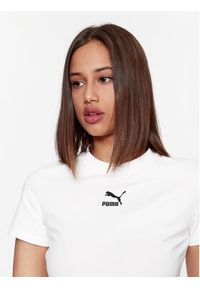 Puma T-Shirt Dare To 621435 Biały Slim Fit. Kolor: biały. Materiał: bawełna #4
