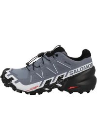 salomon - Buty do biegania damskie Salomon Speedcross 6 Gore-tex. Kolor: wielokolorowy, szary. Materiał: syntetyk, materiał. Szerokość cholewki: normalna. Technologia: Gore-Tex. Model: Salomon Speedcross #1