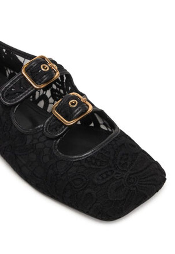 AGL Baleriny Ceramic D840007PGK77831013 Czarny. Kolor: czarny. Materiał: materiał