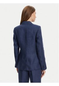 Weekend Max Mara Marynarka Nalut 2515041012 Granatowy Regular Fit. Kolor: niebieski. Materiał: len #3