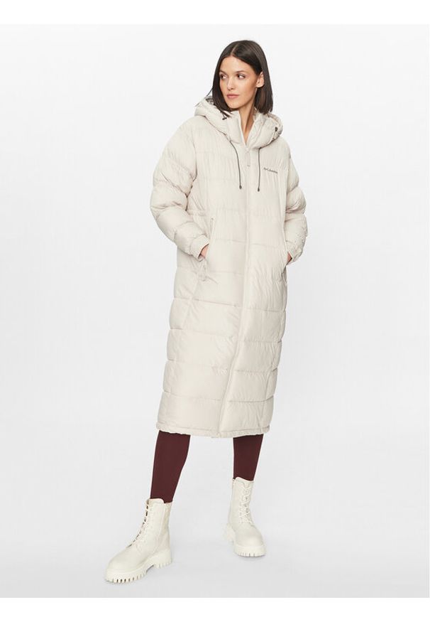 columbia - Columbia Kurtka zimowa Pike Lake™ II Long Jacket Écru Regular Fit. Kolor: kremowy. Materiał: syntetyk. Sezon: zima