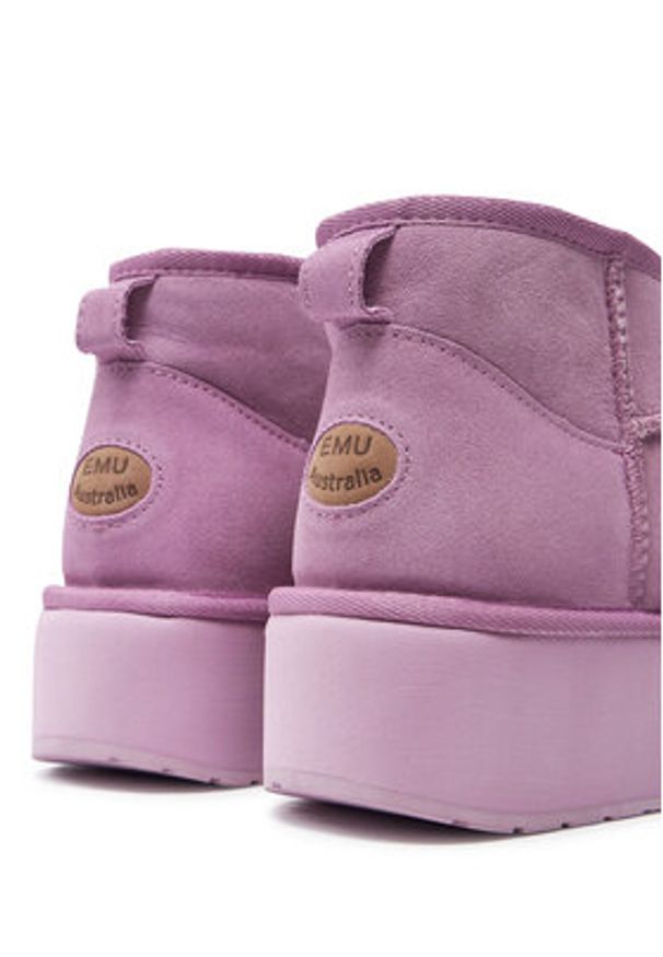 EMU Australia Śniegowce Stinger Micro Flatform W13082 Różowy. Kolor: różowy. Materiał: skóra