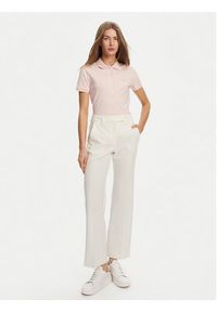 Lacoste Polo PF5462 Różowy Slim Fit. Typ kołnierza: polo. Kolor: różowy. Materiał: bawełna