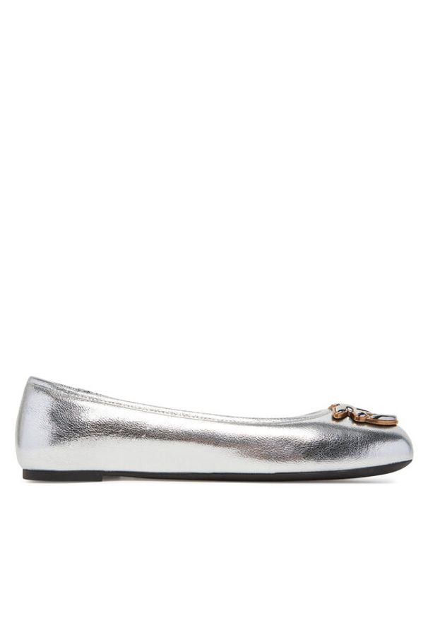 Pinko - PINKO Baleriny Gioia 03 SD0295 P049 Srebrny. Kolor: srebrny. Materiał: skóra