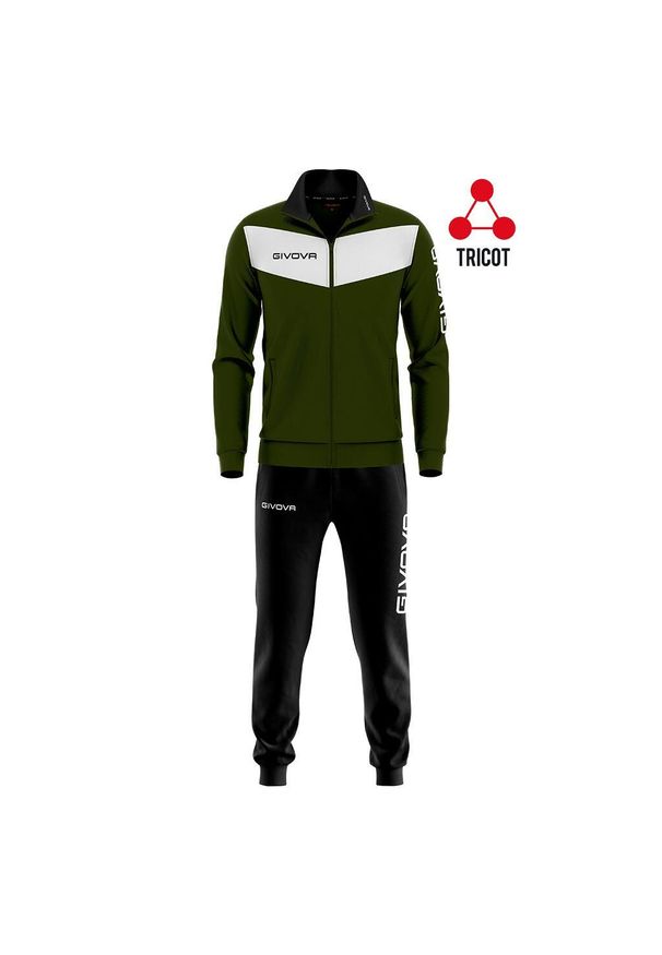 Dres Givova Visa z triacetatu XS. Okazja: na uczelnię. Kolor: żółty, czarny, wielokolorowy. Materiał: dresówka. Styl: sportowy