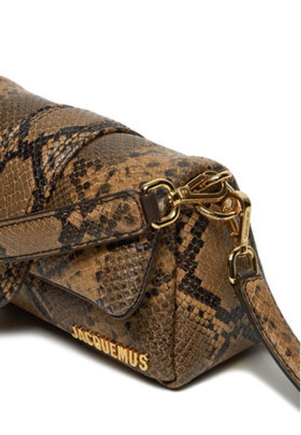 JACQUEMUS Torebka Le Petit Bambimou 233BA335-3198 Brązowy. Kolor: brązowy. Materiał: skórzane