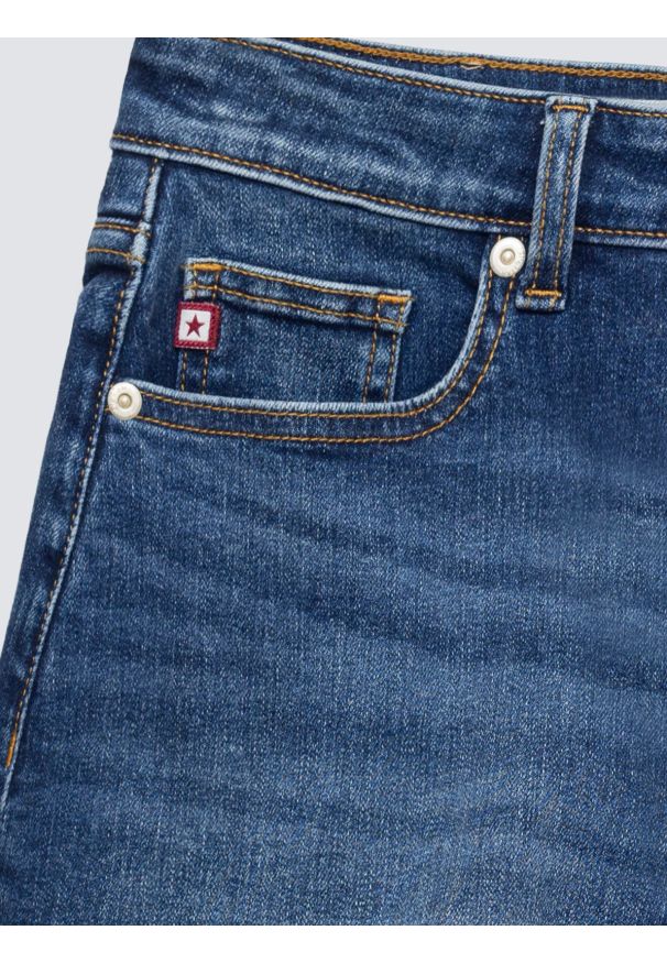 Big-Star - Szorty damskie jeansowe niebieskie Ayako 403. Stan: podwyższony. Kolor: niebieski. Materiał: jeans. Sezon: lato