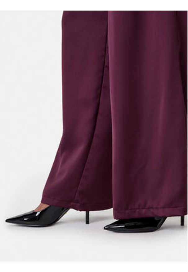 Rinascimento Spodnie palazzo CFC0124993003 Bordowy Wide Leg. Kolor: czerwony. Materiał: syntetyk
