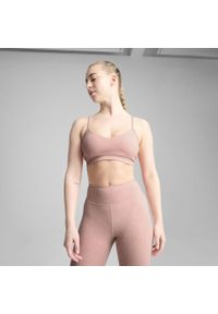 Puma - Damski stanik MOVE CLOUDSPUN AOP PUMA Rose Quartz Pink. Kolor: różowy. Sport: fitness