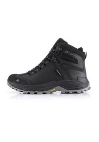 ALPINE PRO - Buty trekkingowe męskie Alpine Pro kneiffe. Zapięcie: sznurówki. Kolor: czarny. Materiał: materiał, tkanina, syntetyk. Szerokość cholewki: normalna. Sport: turystyka piesza