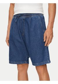 Jack & Jones Szorty jeansowe Tony 12250090 Niebieski Loose Fit. Kolor: niebieski. Materiał: jeans, bawełna