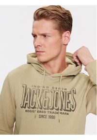 Jack & Jones - Jack&Jones Bluza 12251306 Beżowy Standard Fit. Kolor: beżowy. Materiał: bawełna