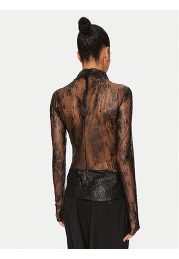 Pinko - PINKO Bluzka Traminer 102853 A1JW Czarny Regular Fit. Kolor: czarny. Materiał: syntetyk