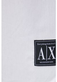 Armani Exchange koszula bawełniana męska kolor biały regular z kołnierzykiem klasycznym. Typ kołnierza: kołnierzyk klasyczny. Kolor: biały. Materiał: bawełna. Styl: klasyczny #2
