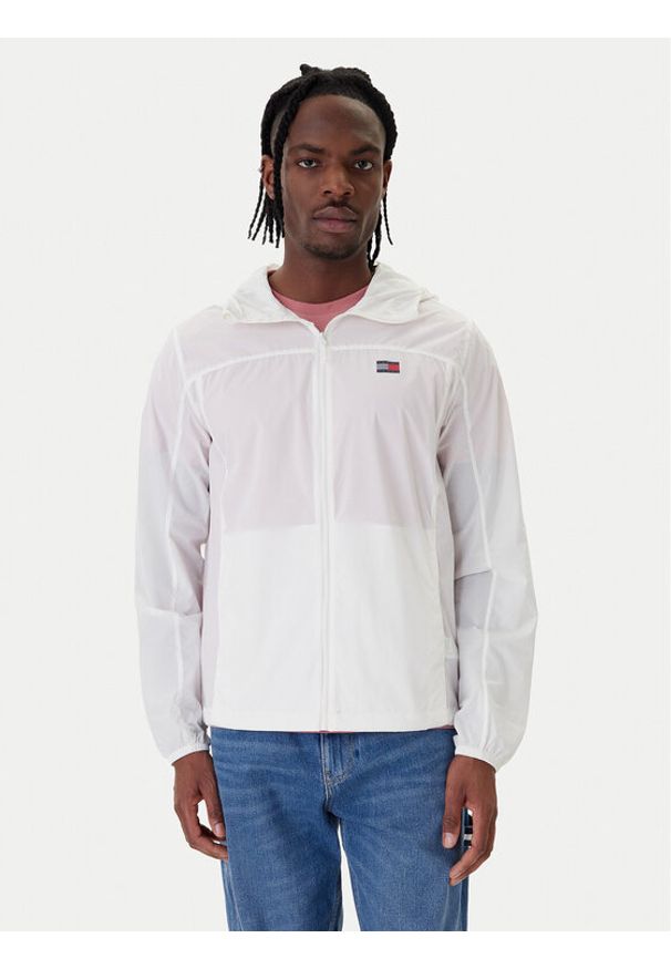 Tommy Jeans Kurtka przejściowa DM0DM23112 Biały Regular Fit. Kolor: biały. Materiał: syntetyk