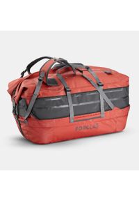 FORCLAZ - Torba trekkingowa Forclaz Duffel 900 Extend 80 - 120 litrów wodoodporna. Kolor: szary, wielokolorowy, czerwony. Materiał: materiał, poliester, tkanina