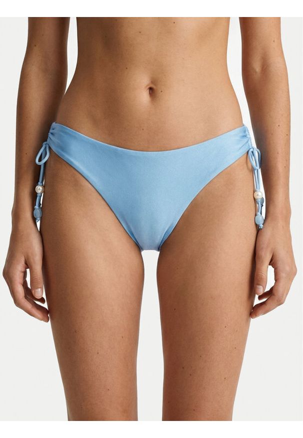 Seafolly Dół od bikini Palermo 40757-217 Błękitny. Kolor: niebieski. Materiał: syntetyk