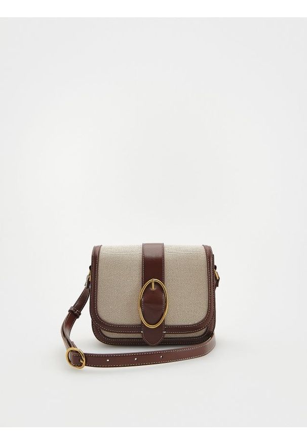 Reserved - Żakardowa torebka crossbody - wielobarwny