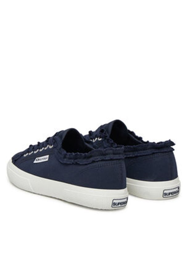 Superga Tenisówki S3157JW Granatowy. Kolor: niebieski. Materiał: materiał