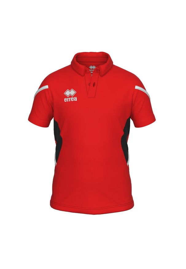 ERREA - Koszulka polo dla dzieci Errea Clark. Typ kołnierza: polo. Kolor: czerwony, wielokolorowy, czarny. Styl: sportowy