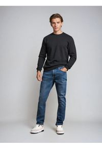 Sinsay - Jeansy skinny - granatowy. Kolor: niebieski