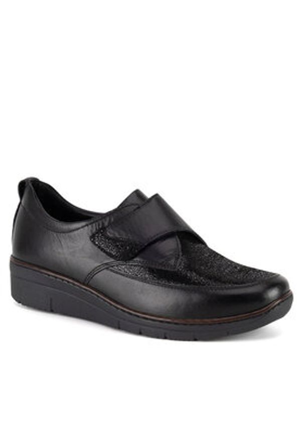 Go Soft Półbuty WI23-REBECA-18 Czarny. Kolor: czarny. Materiał: skóra