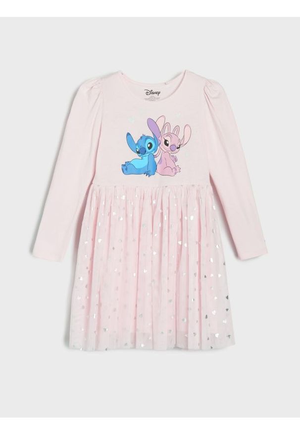 Sinsay - Sukienka Lilo & Stitch - różowy. Kolor: różowy