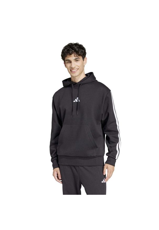 Bluza Adidas Sport M 3S Fl Hd Dorosłych. Kolor: czarny. Sport: bieganie