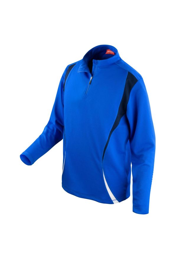 SPIRO - Koszulka Treningowa Unisex Dla Dorosłych. Kolor: biały, wielokolorowy, niebieski