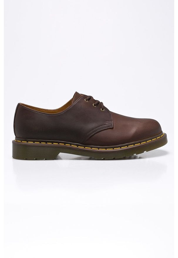 Dr. Martens - Dr Martens - Półbuty. Nosek buta: okrągły. Zapięcie: sznurówki. Kolor: brązowy. Materiał: guma