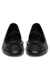 DeeZee Baleriny 9-830-A Czarny. Kolor: czarny. Materiał: skóra #3