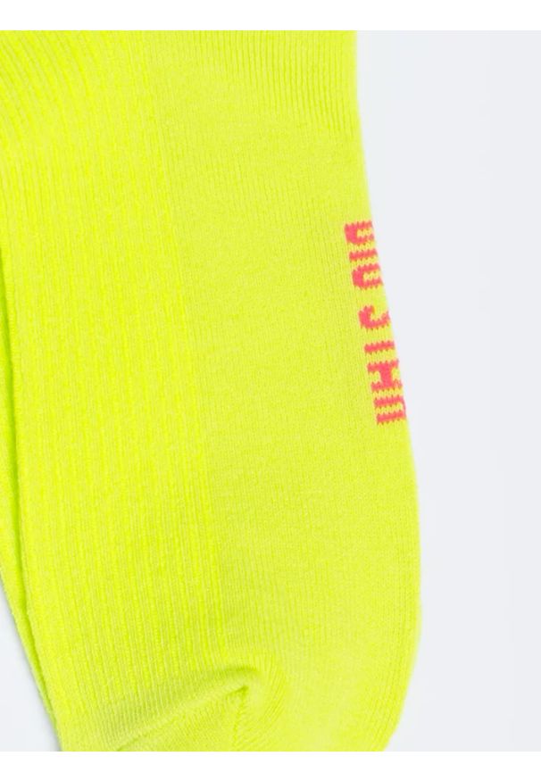 Big-Star - Stopki damskie prążkowane limonkowe Shortila 300. Kolor: zielony. Materiał: prążkowany