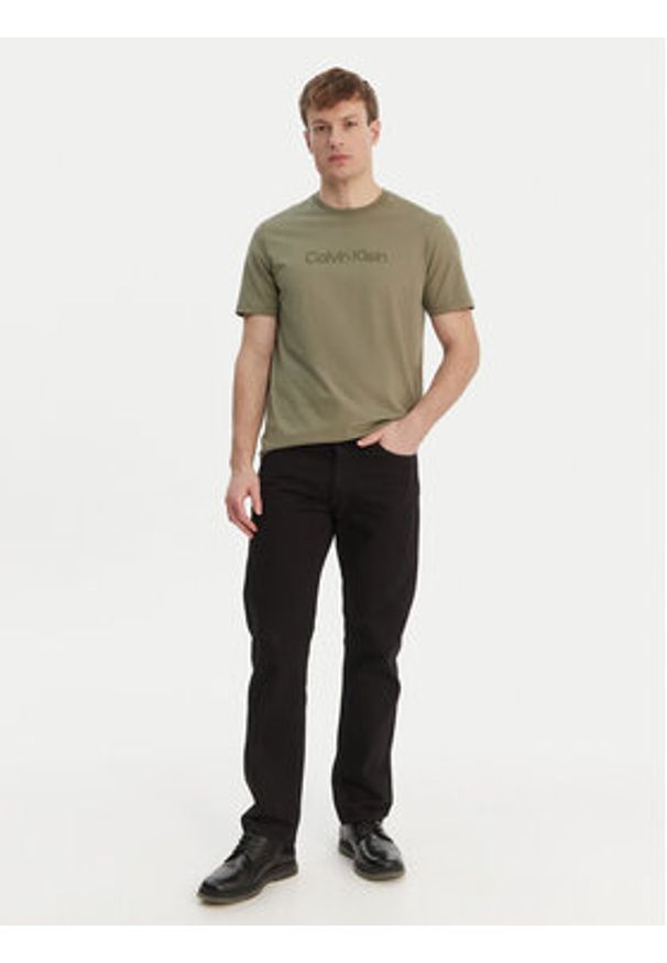 Calvin Klein T-Shirt LV04LF810G Zielony Regular Fit. Kolor: zielony. Materiał: bawełna