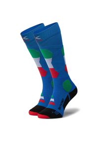 X-Socks Skarpety Wysokie Unisex Ski Patriot Italy 4.0 XSSS45W19U Niebieski. Kolor: niebieski. Materiał: materiał